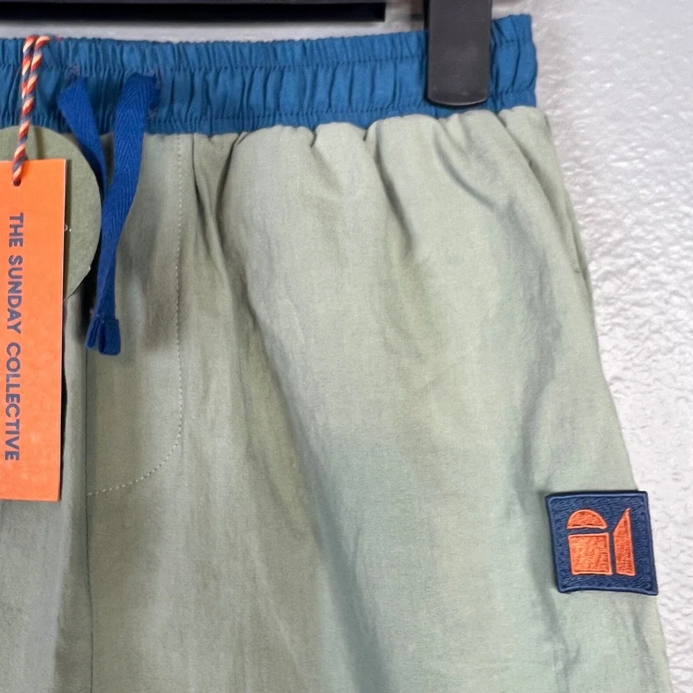 The Sunday Collective Shorts Boys 10-11 Lily Pad Board Drawstring Cotton NWT